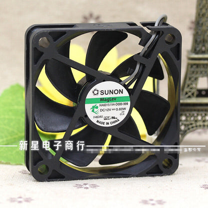 1pcs SUNON HA60151V4-D000-999 6015 12V 0.60W 60mm fan 2pin