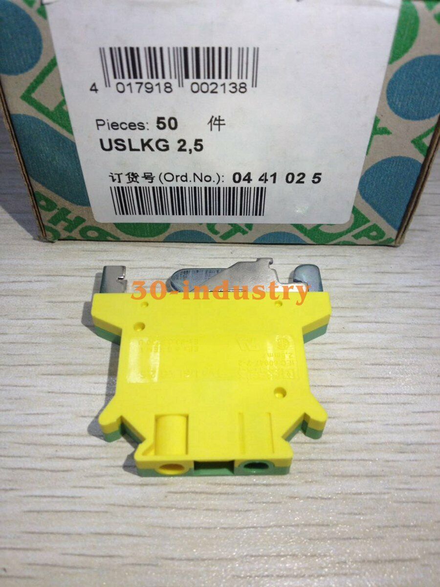 50 Pcs Box Phoenix Contact Ground Terminal USLKG 2.5 0441025 - PHOENIX CONTACT