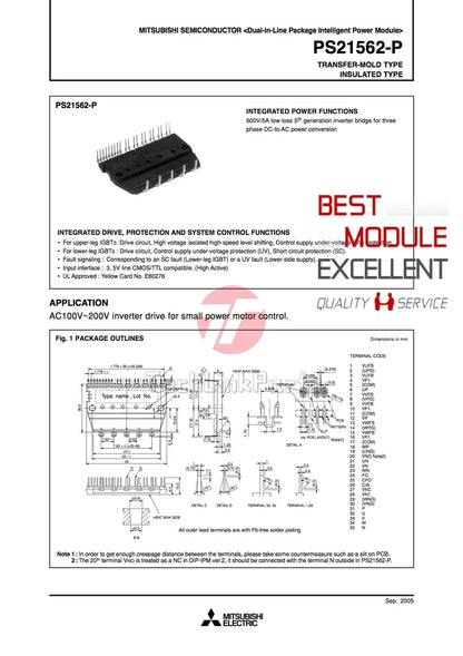 1PCS MITSUBISHI PS21562-P power supply module Quality Assurance