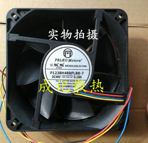 new 1pcs PELKO P1238H48BPCB8-7 12CM 12038 48V 0.18A PWM cooling fan