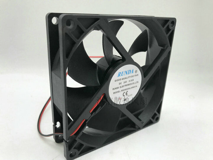 new 1PCS RUNDA  FAN  RSH9225L24N41A  DC24V 0.32A 2-Pin cooling fan  92*92*25mm