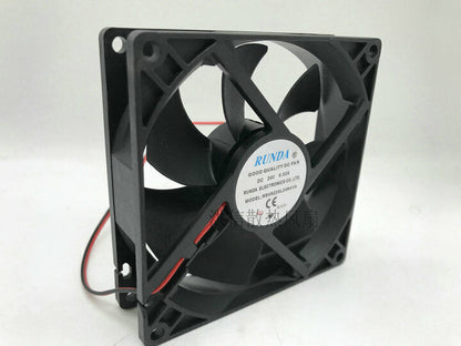 new 1PCS RUNDA  FAN  RSH9225L24N41A  DC24V 0.32A 2-Pin cooling fan  92*92*25mm