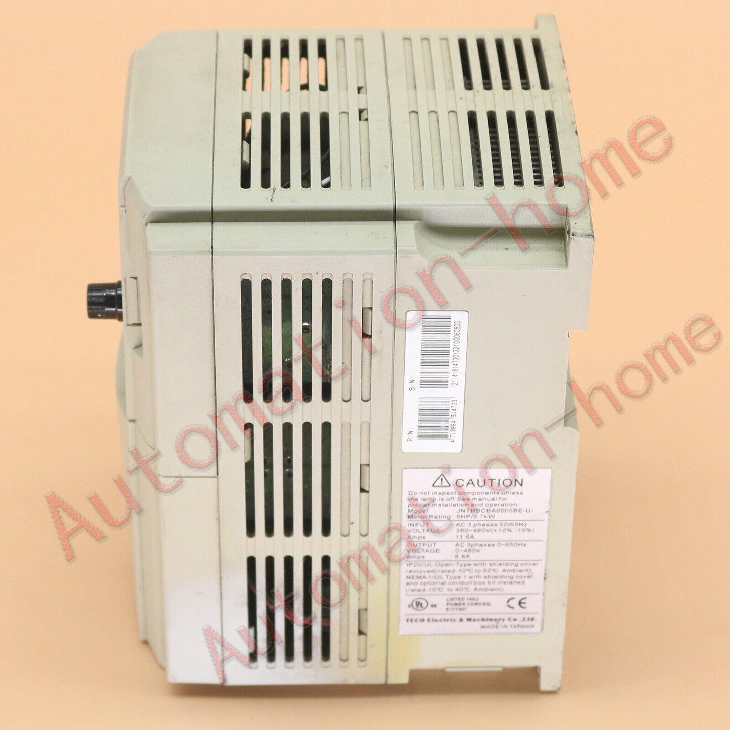 Used TECO Inverter 3.7KW 380V, Good Condition - TECO