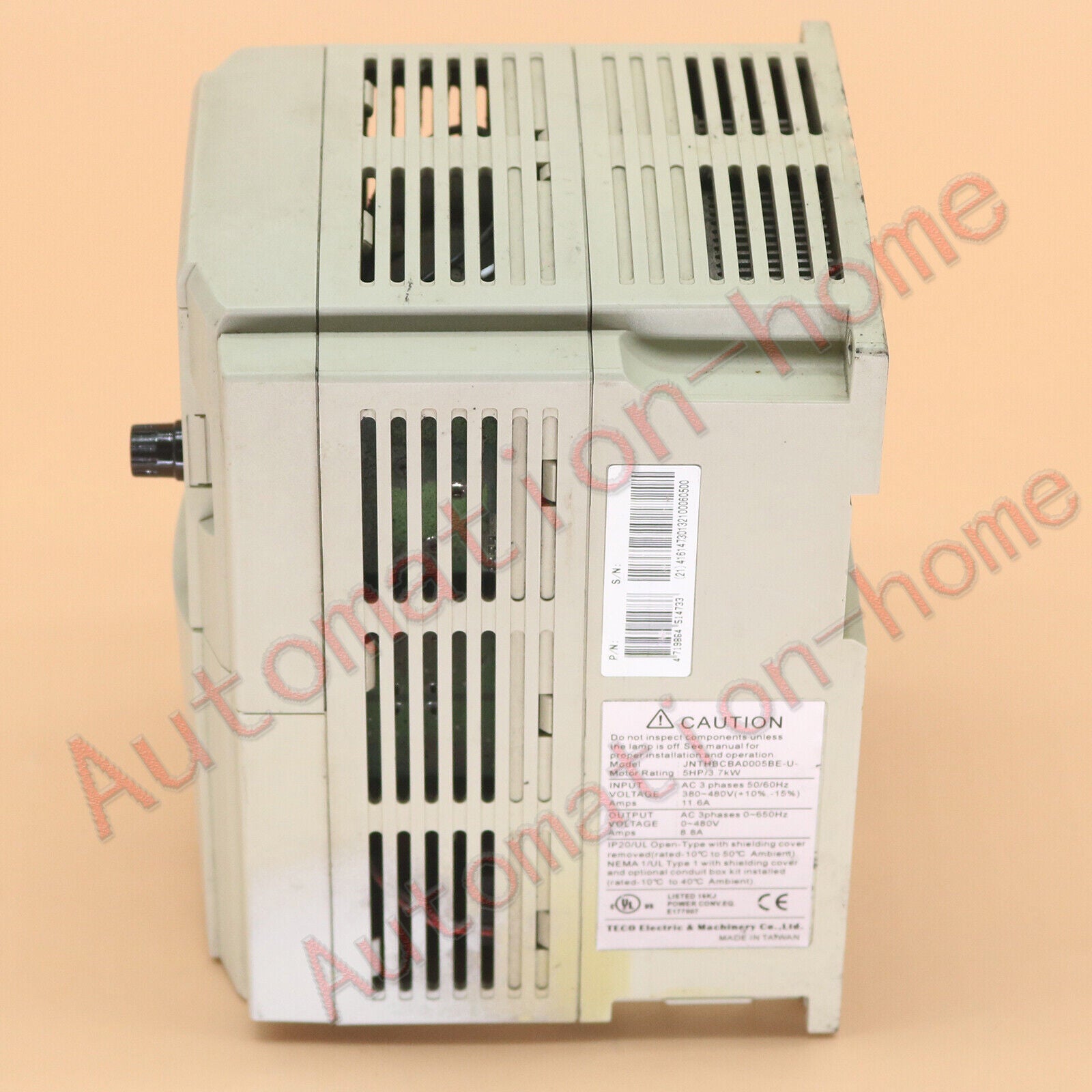 used 1PCS  TECO inverter JNTHBCBA0005BE-U-3.7KW 380V in good condition#QW