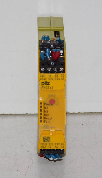 Pilz 750104 PNOZ s4 24VDC 3n/o 1n/c Safety Relay Module Unit Made in Germany#ke