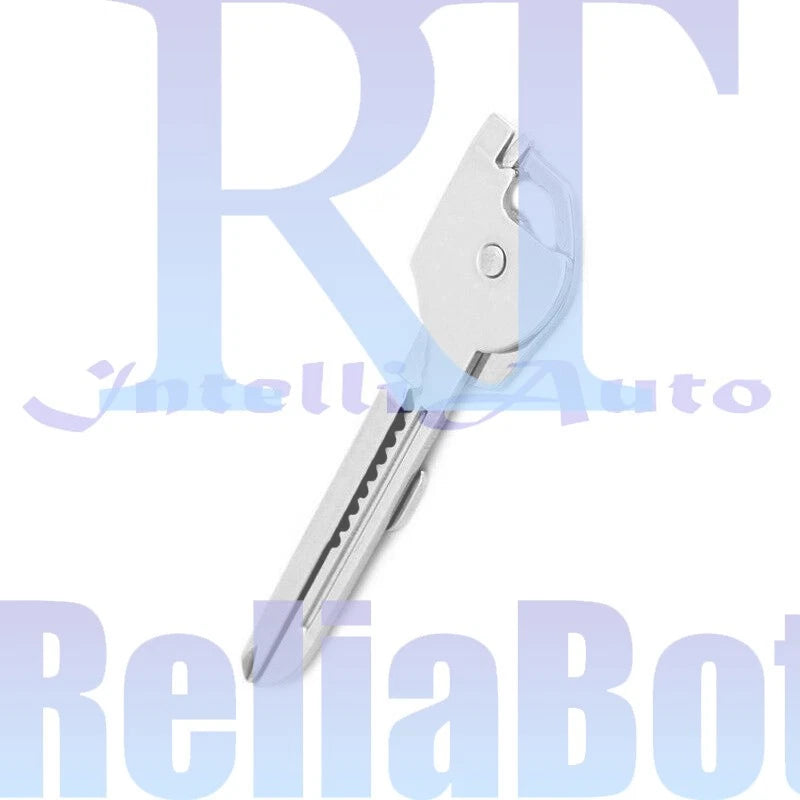 1Pcs 6-in-1 Utili Key Tool Keyring Keychain Multifunction Stainless Steel -