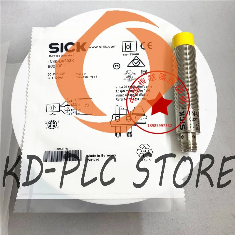 1Pcs SICK IN40-D0303K 6027391 Safety switch