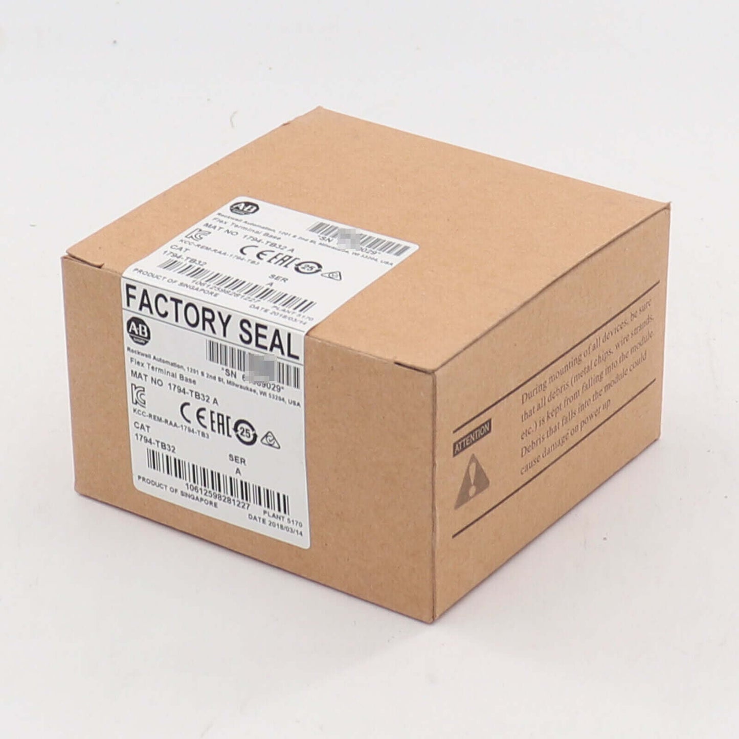 Allen-Bradley 1794-TB32 SER Flex Terminal Block Base Factory Sealed - ALLEN-BRADLEY