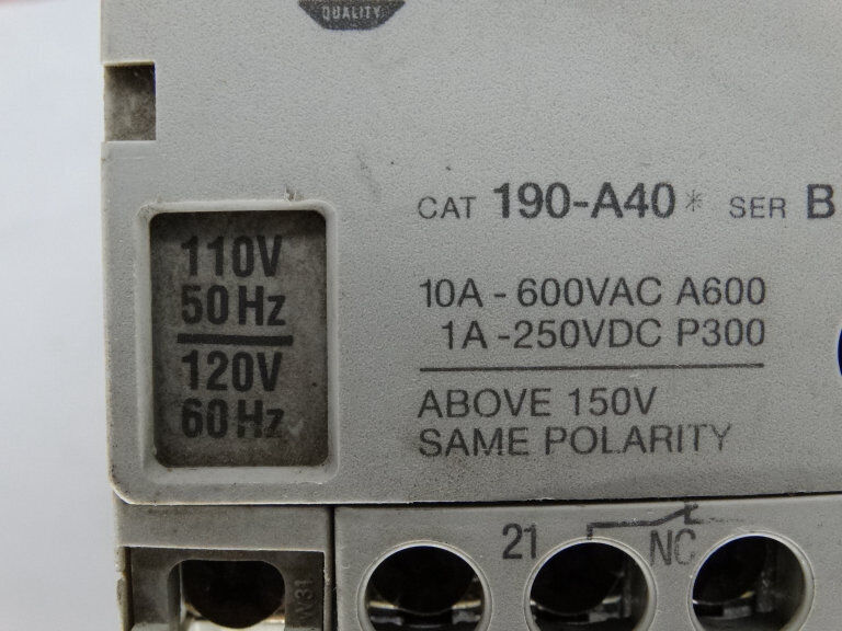 Allen Bradley 190 CPS40D Motor Starter Series A - ALLEN BRADLEY