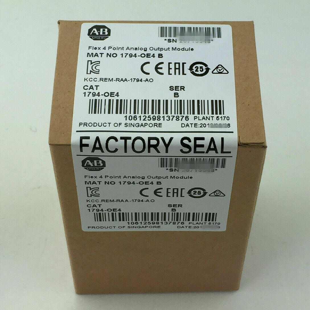 New Factory Sealed AB 1794-OE4 Flex 4 Point Analog Output Module - ACCU-B BUILT