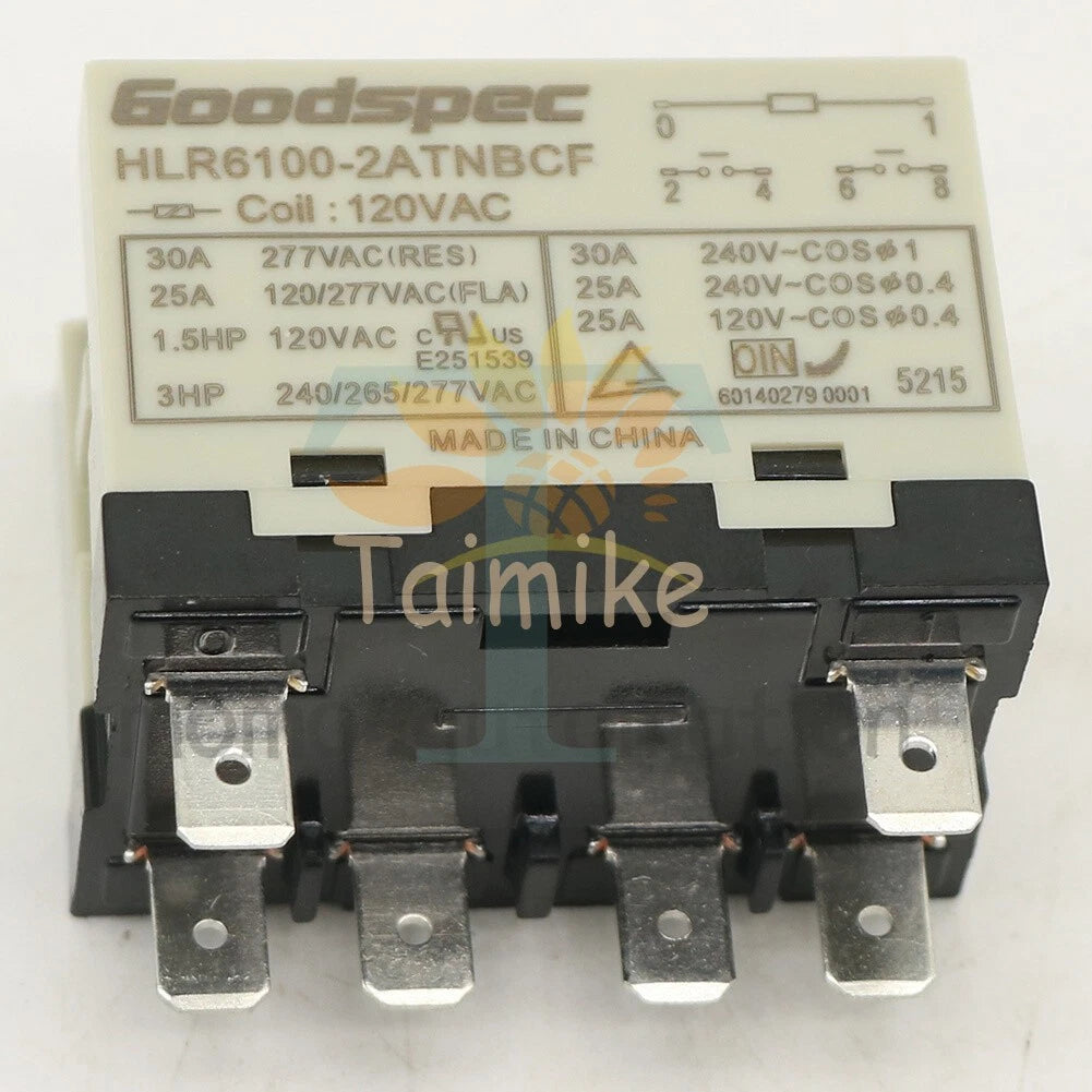 Goodspec HLR6100-2ATNBCF 120VAC Compressor Relay 6Pins 1PCS #MO