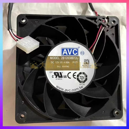 AVC 2B12038B12U 12038 DC12V 4.66A 4-Pin Violent Cooling Fan