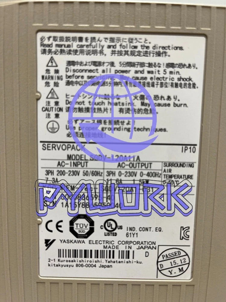 1Pcs Yaskawa SGDV-120A11A Servo Drive Free delivery