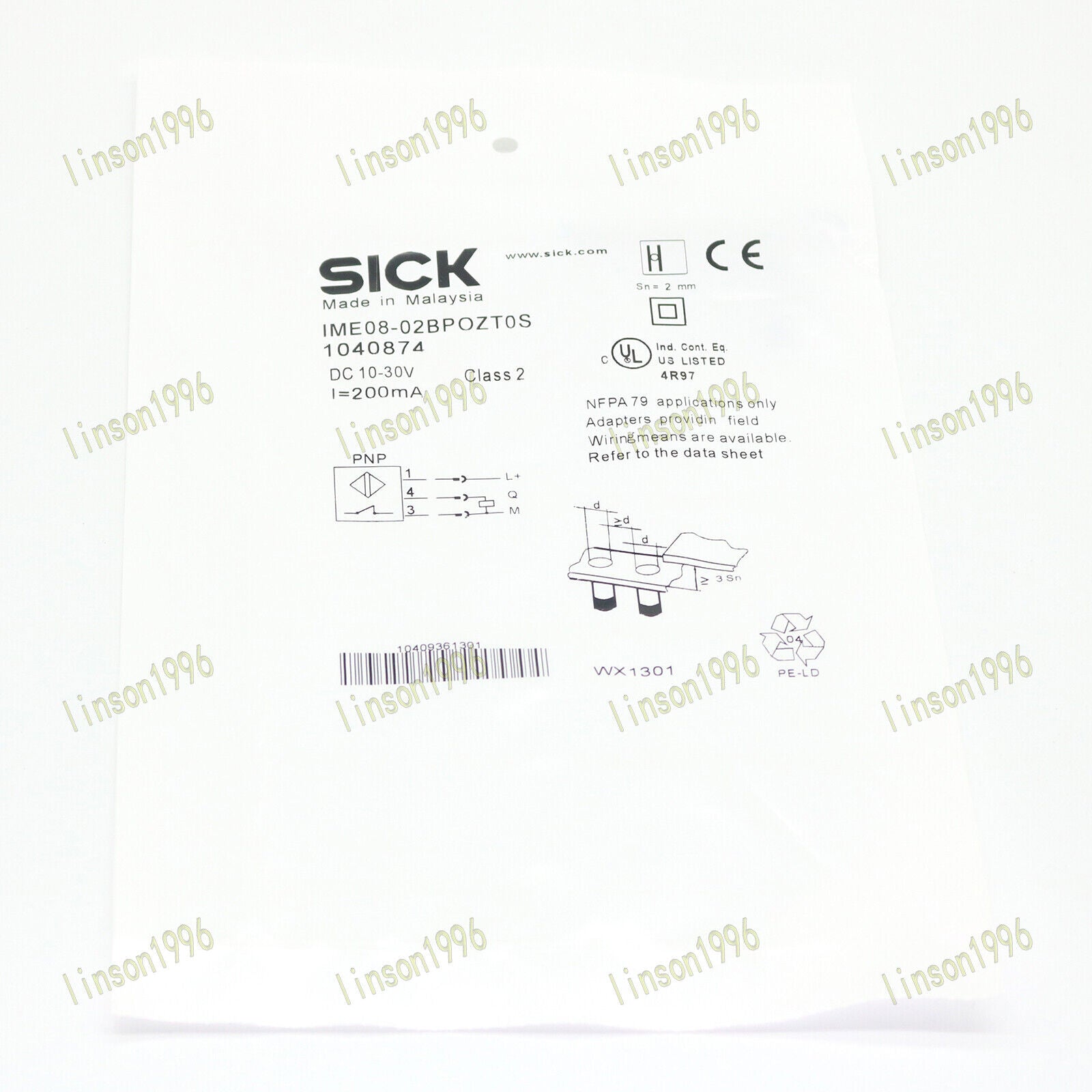 new IME08-02BPOZT0S SICK Proximity Sensor 1040874 FAST SHIP - KOEED