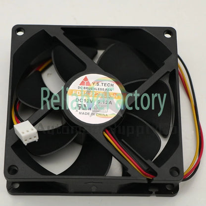 Y.STECH FD129225LL-N 9025 DC12V 0.12A 3-Pin Server Cooling Fan