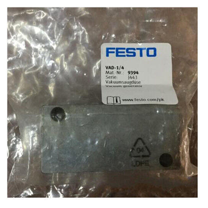 New 1pc FESTO Vacuum Generator VAD-1/4 9394 SPOT STOCK - FESTO