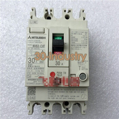 1PCS New For MITSUBISHI Earth Leakage Circuit Breakers NV63-CVF 3P 30A - KOEED
