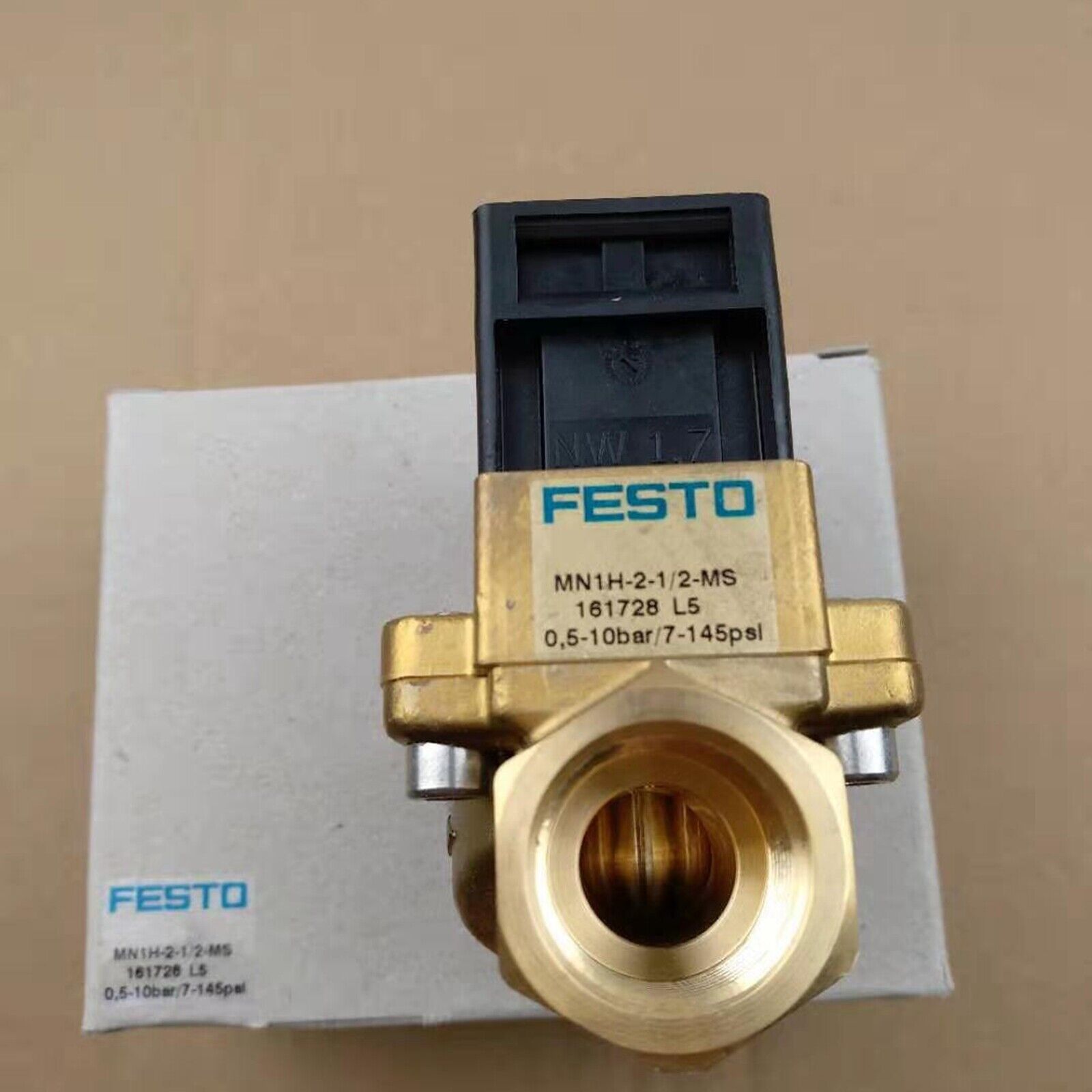 In Box FESTO MN1H-2-1/2-MS 161728 Solenoid Valve FESTO