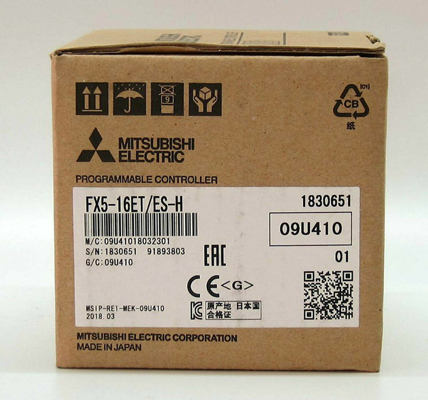 new 1PCS Mitsubishi FX5-16ET/ES-H PLC One year In Box FX516ETESH - MITSUBISHI