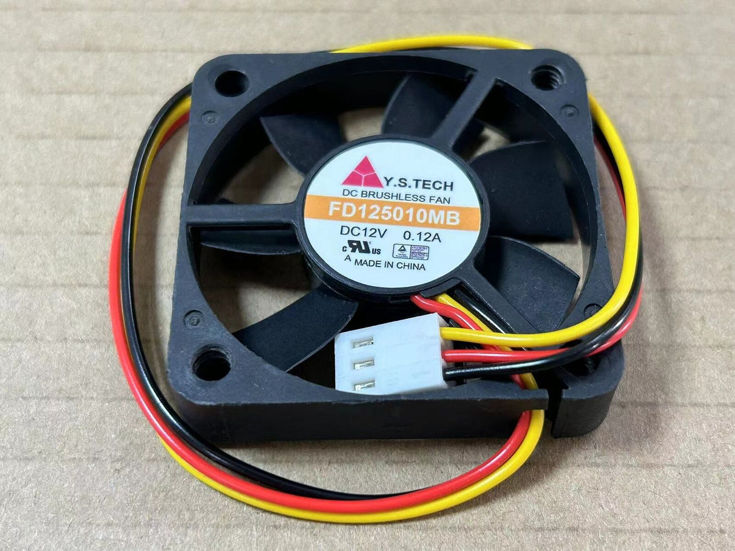 new Y.S.TECH FD125010MB 12V 50 * 50 * 10 double ball 3 wire cooling fan