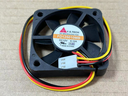 new Y.S.TECH FD125010MB 12V 50 * 50 * 10 double ball 3 wire cooling fan