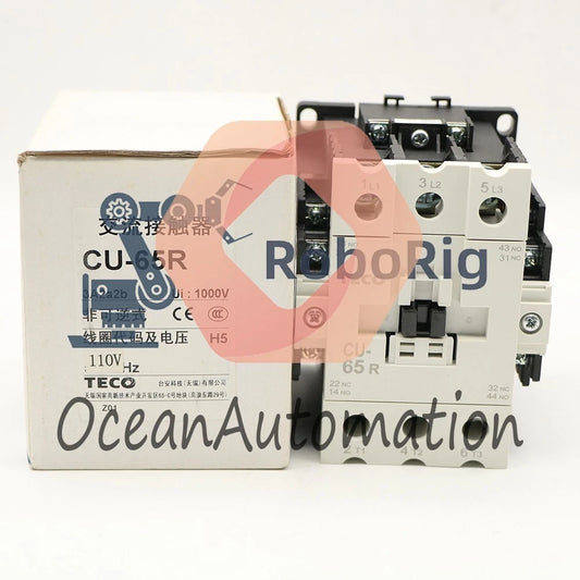TECO CU-65R Magnetic Contactor 100 Amp, 3 Phase, 110V Coil 3A2a2b
