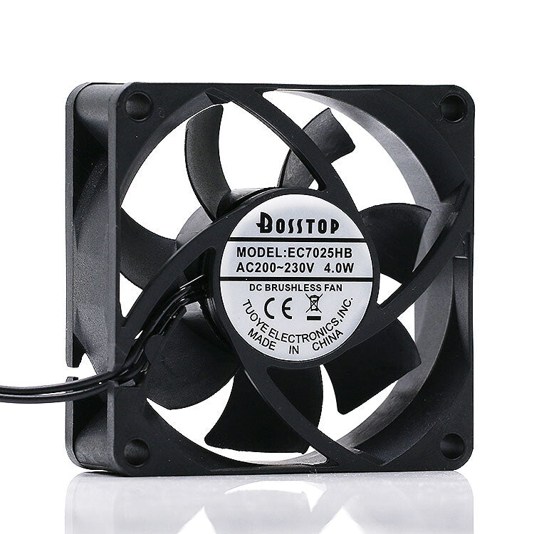 1pcs  BOSSTOP EC7025HB 7025 220V 4.0W 7CM double ball AC cabinet cooling fan