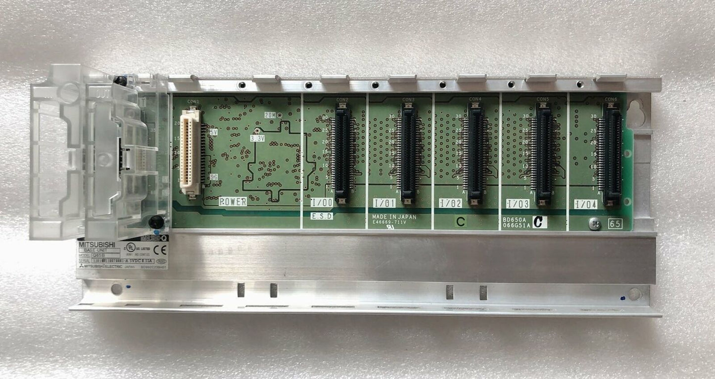 Mitsubishi Q65B Base Unit Tested Good Condition - MITSUBISHI