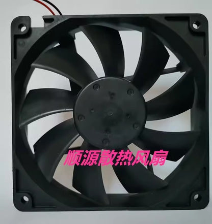 Costech D12A05HWBKQ84 DC24V 0.38A 12025 2-Wire Cooling Fan