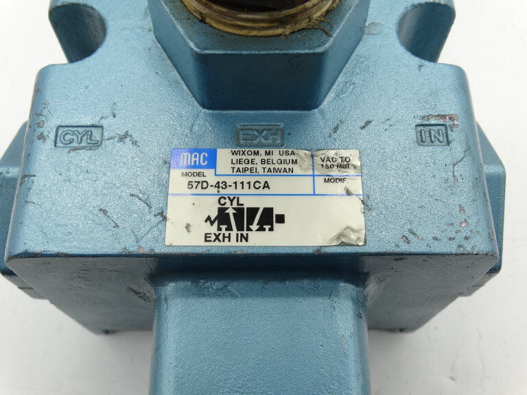 MAC VALVES 57D-43-111CA VALVE - MAC VALVES INC.
