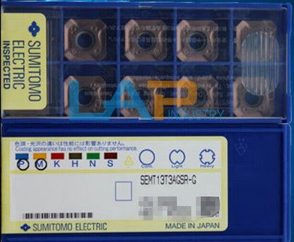10PCS SUMITOMO SEMT13T3AGSR-G ACP300 CNC Blade Box - SUMITOMOTO