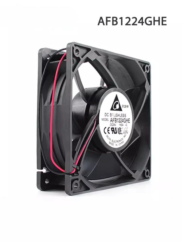 Delta AFB1224GHE DC24V 1.6A 120*120*38MM 2-Wire Inverter Cooling Fan