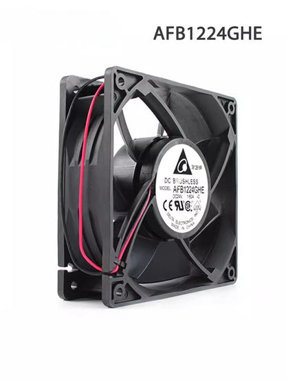 Delta AFB1224GHE DC24V 1.6A 120*120*38MM 2-Wire Inverter Cooling Fan