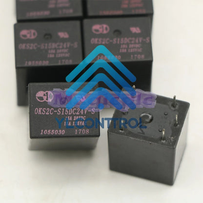 10PCS OKS2C-S15DC24V-S Power Relay 24VDC 5Pins 15A 125VAC /RS