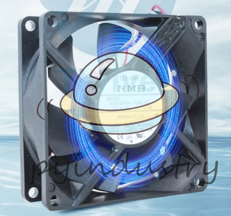 NMB 08025KA-12N-GT 8025 12V 0.30A IP68 Waterproof Fan