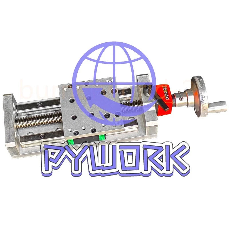 1PCS stroke 300mm Manual Linear Sliding Table Module T-shaped Screw Self-locking