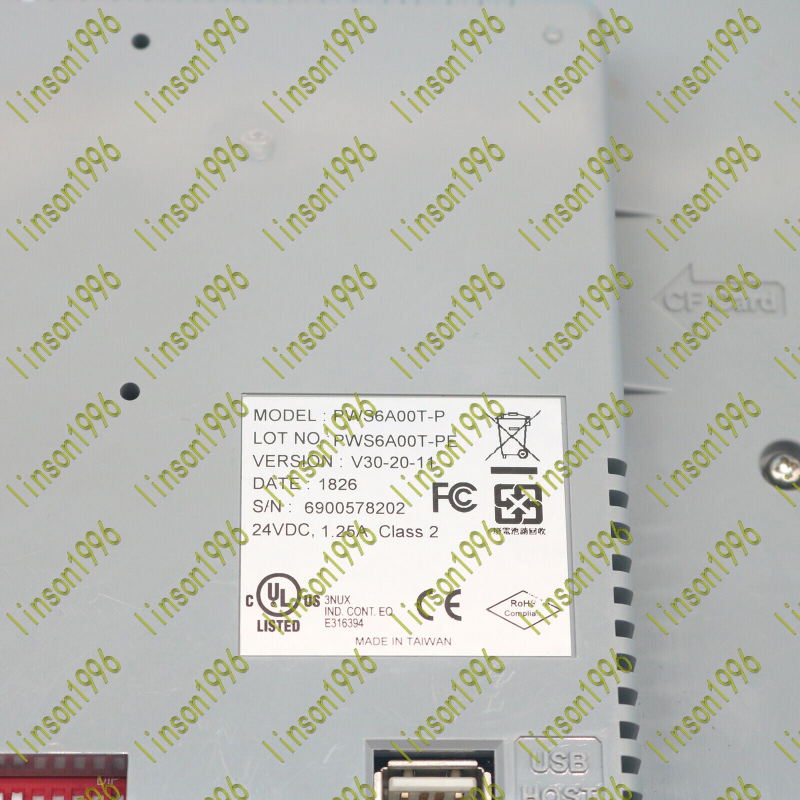 used Beijer Hitec HMI PWS6A00T-PE PWS6A00T-P Touch Screen Tested In Good - BEIJER
