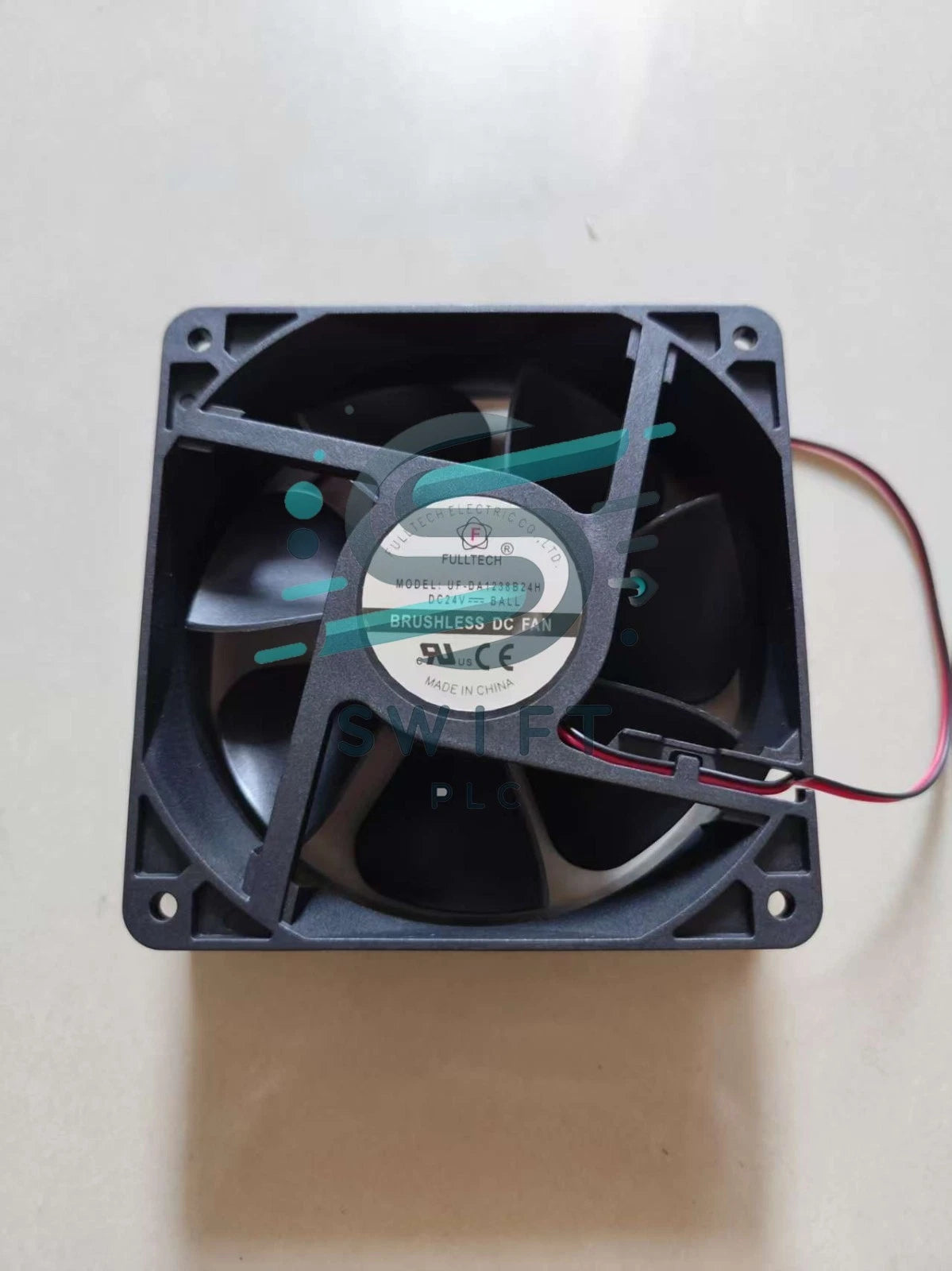 1 PCS FULLTECH Fan UF-DA1238B24H DC 24V 12038 12CM 2 WIRE cooling fan