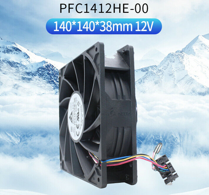 new Delta PFC1412HE-00 14038 12V 9A high speed server violent cooling fan - DELTA