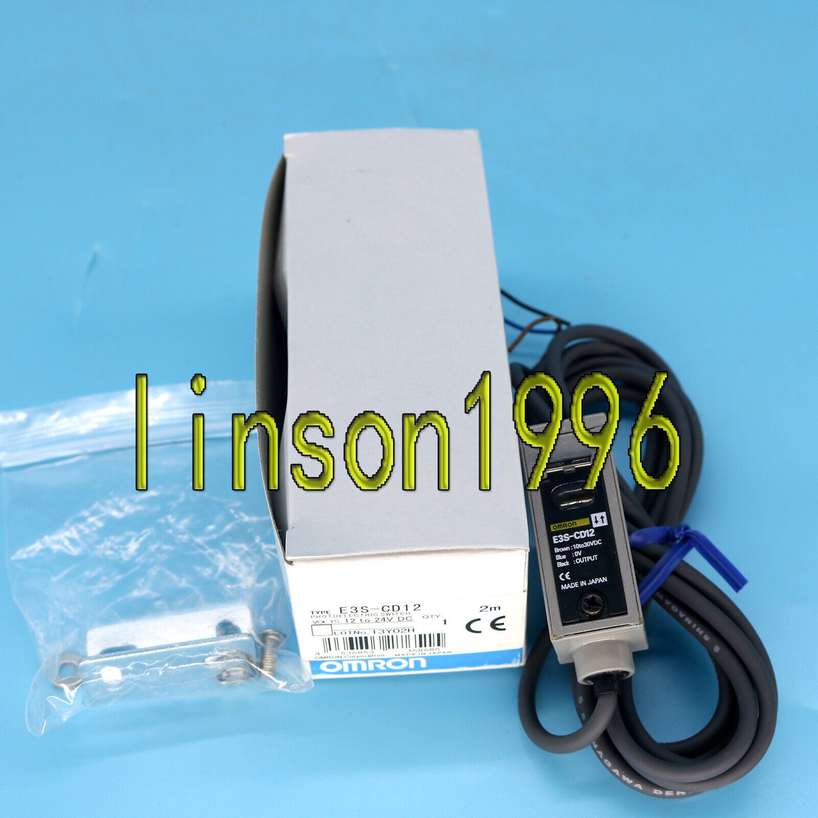 OMRON E3SCD12 Photoelectric Switch Sensor 10-30VDC 2M - OMRON