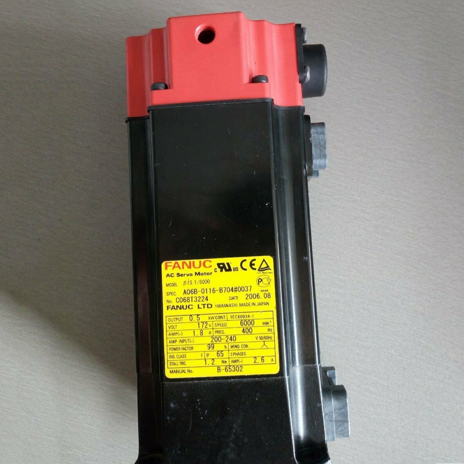 used One A06B-0116-B704#0037 Servo Motor in Good Condition - ONE