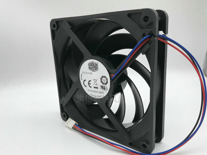 COOLERMASTER FA12025M12BPF DC12V 0.3A 120*25MM 3-wire cooling fan