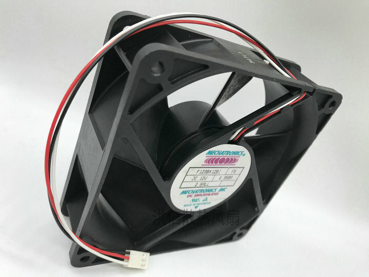 1pcs  MECHATRONICS F1238X12B1 FS 12V 0.950A 3-Wire Ball Bearing Fan