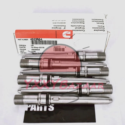 6PCS 4929864 Injector Connector Tubes Fits For Dodge Cummins Diesel 5.9L 6.7L