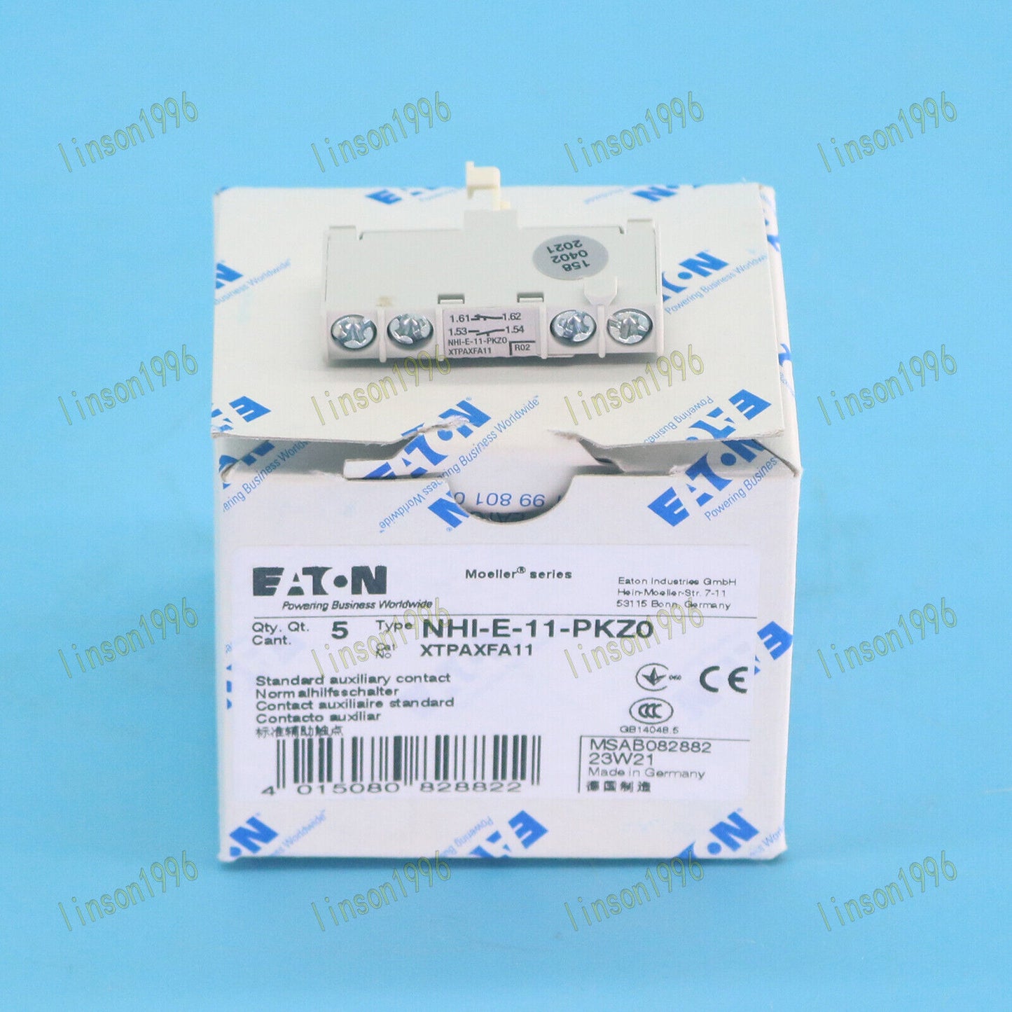 5-Piece Eaton Motor Protection Switch Auxiliary Contact - EATON