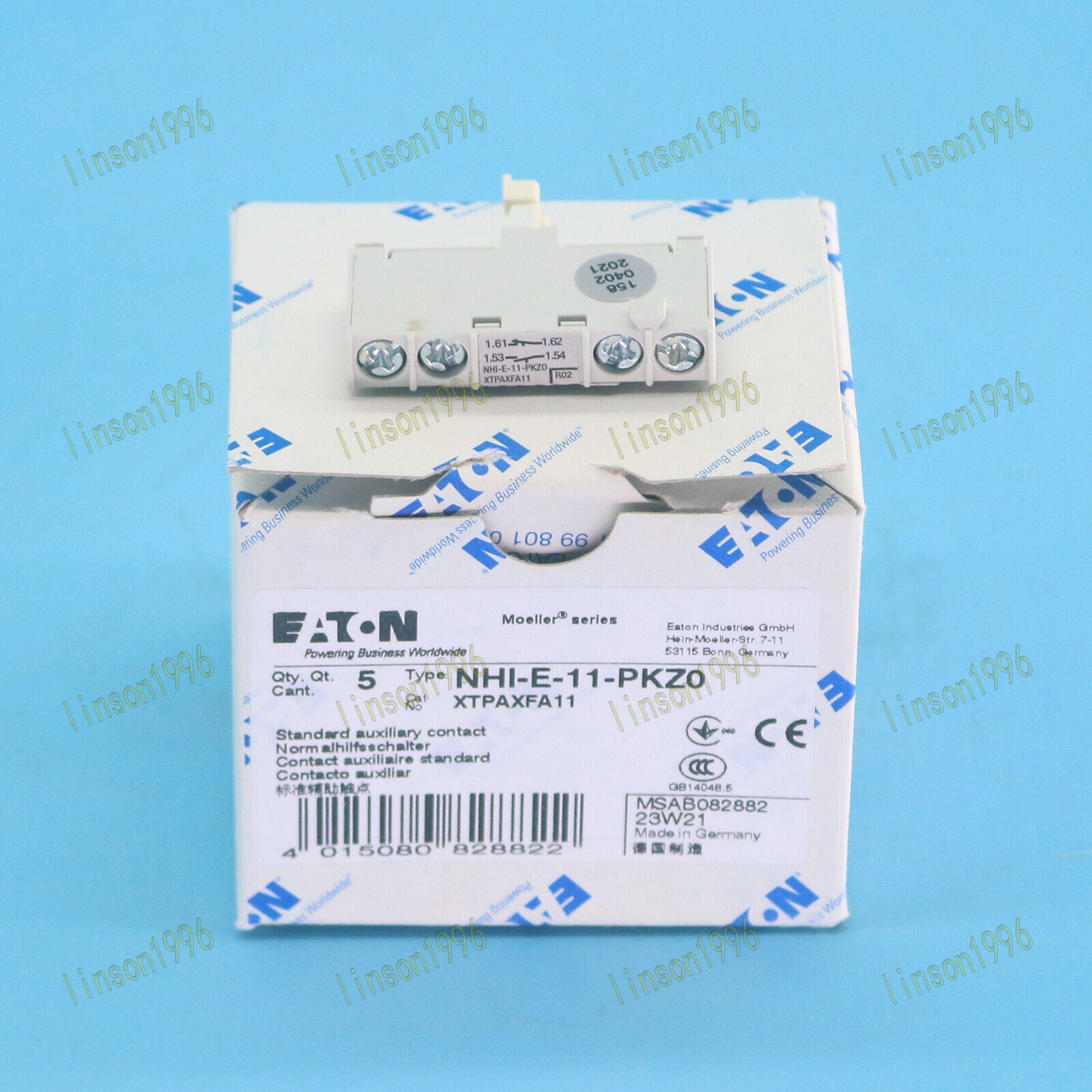 5-Piece Eaton Motor Protection Switch Auxiliary Contact - EATON