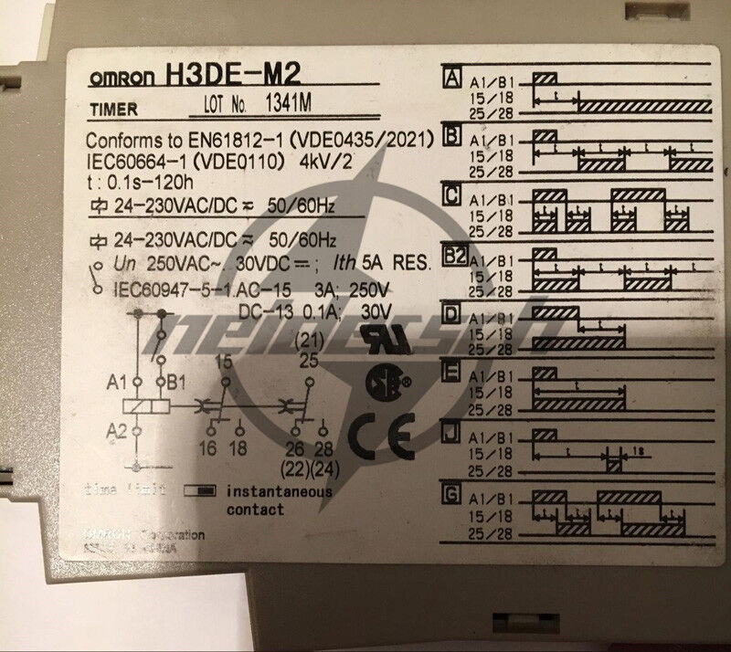 new OMRON Time Relay H3DE-M2 24-230V H3DEM2 - OMRON