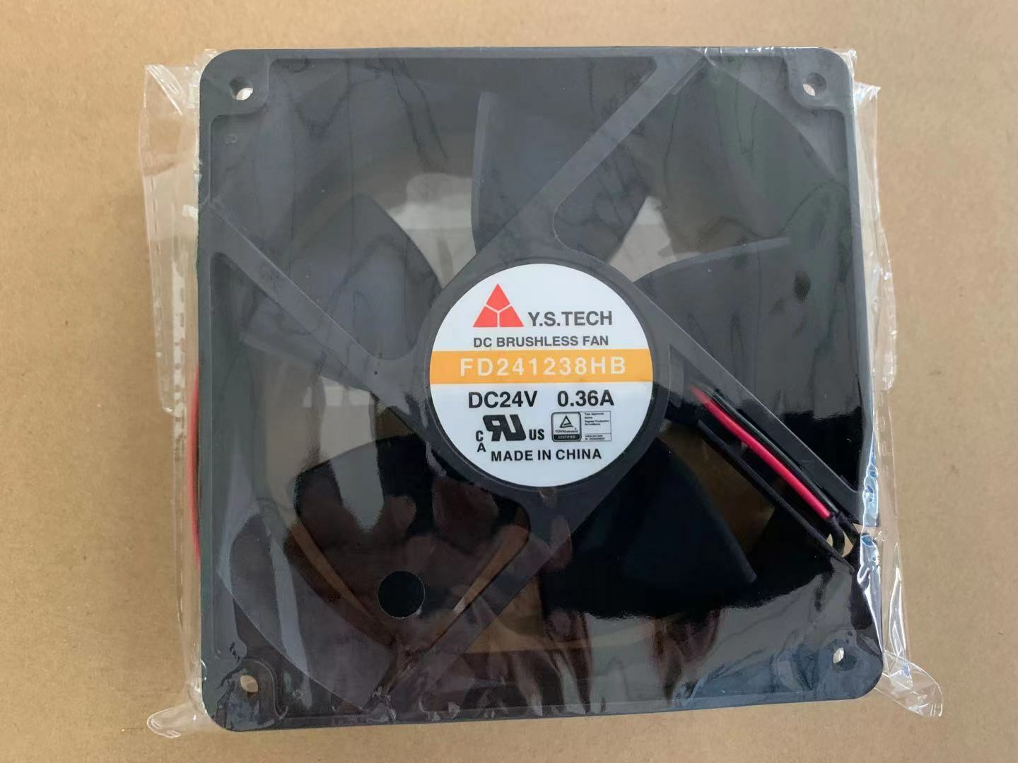 new for Y.S.TECH FD241238HB 12038 24V 0.36A 12cm 2-wire Inverter cooling fan
