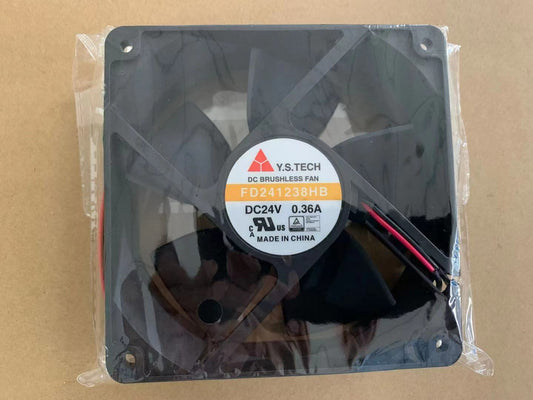 new for Y.S.TECH FD241238HB 12038 24V 0.36A 12cm 2-wire Inverter cooling fan
