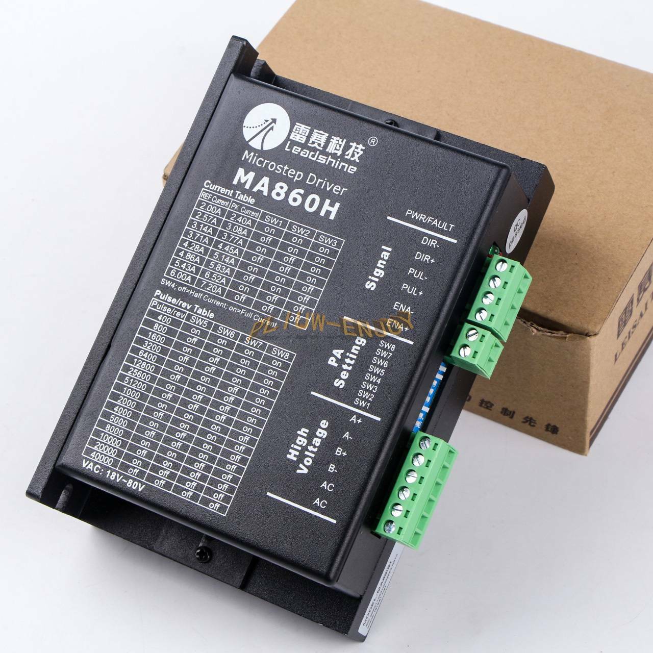 new ONE LeadShine MA860H 2.4-Phase Stepper Motor Drive, Up to 80VAC/110VDC 7.2A - ONE